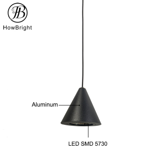 Modern Brushed Brass Gold Metal Led Pendant Light For Bedroom