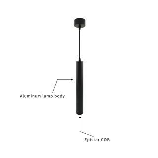 Modern Funky Black Wire Cylinder Pendant Light