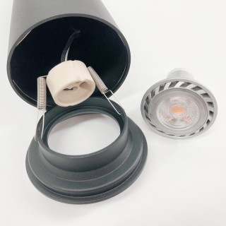 Black Cone Metal Single Geometric Pendant Light For Kitchen Island