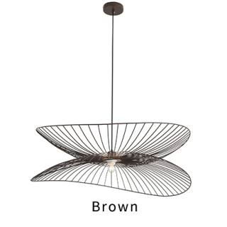 Large Black Feature Industrial Style Mesh Pendant Chandelier