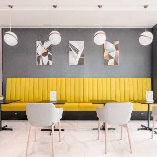 Уникальный дизайнерский подвесной светильник цвета розового золота для прихожей