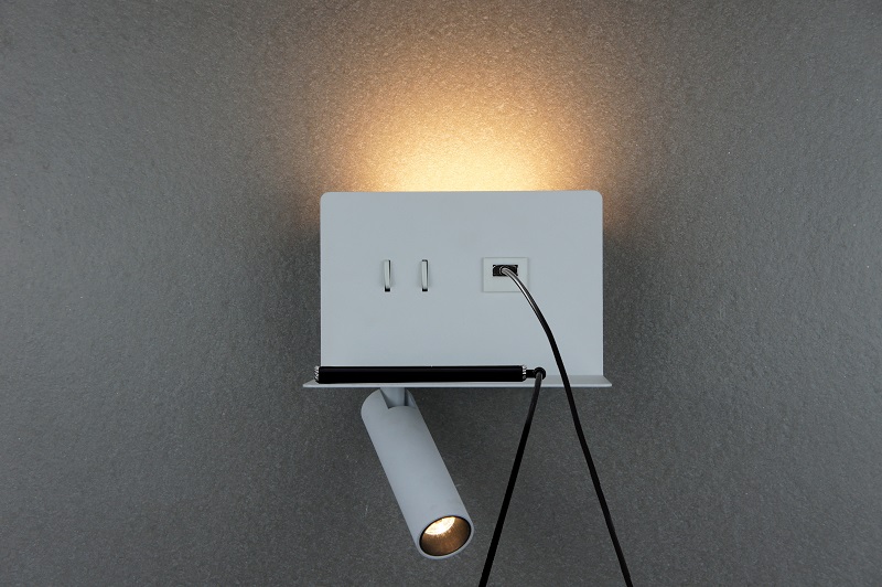 LED bedside reading wall lamp