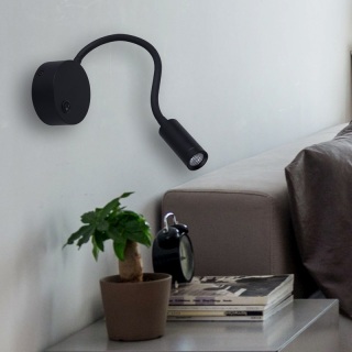 LED Decorative Chrome Goose Neck Wall Light