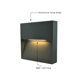 Outside Surface Mount Black Bulkhead Lights