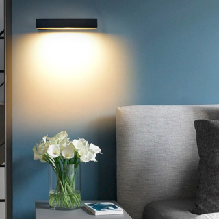 Modern White LED Wall Light 18W Aluminum For Bedroom Living Room