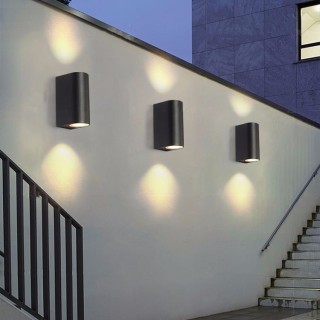 Modern Simple Home Two-way Light Black Wall Lamp