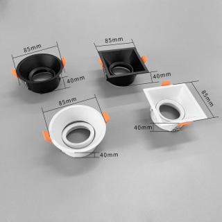 Black Adjustable Ceiling Spotlight Fixture