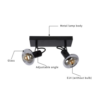 Factory High-Quality Surface Mount Glass Ceiling Light