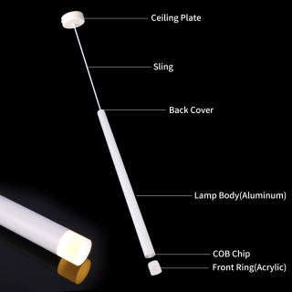 Extra Long Brushed Gold Pendant Lights For Bar