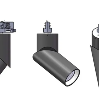 Contemporary Flexible Led Modern Black Industrial Track Lighting