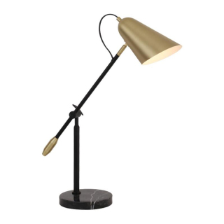 Warm Light Brass Mini Night Table Lamps For Reading