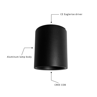 Surface Mounted COB Led Waterproof Downlight