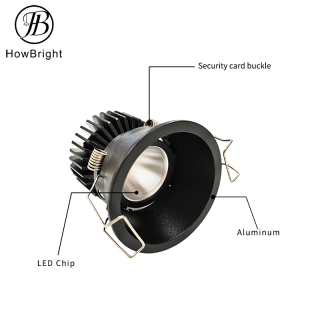 Downlight regolabile da incasso ultra sottile da 6 pollici