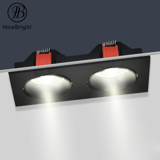 Triple Recessed Led Downlight Square Fittings