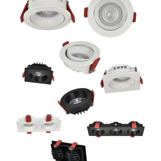 Triple Recessed Led Downlight Square Fittings