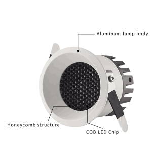 Small Indoor Recessed Adjustable Led Down Lights