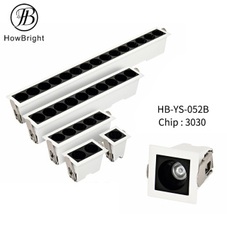 Lumières LED vers le bas blanc chaud directionnelles linéaires