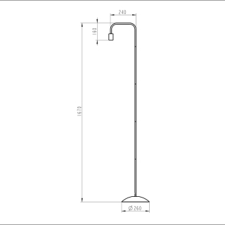 Tall Pipe Standing Floor Lamp
