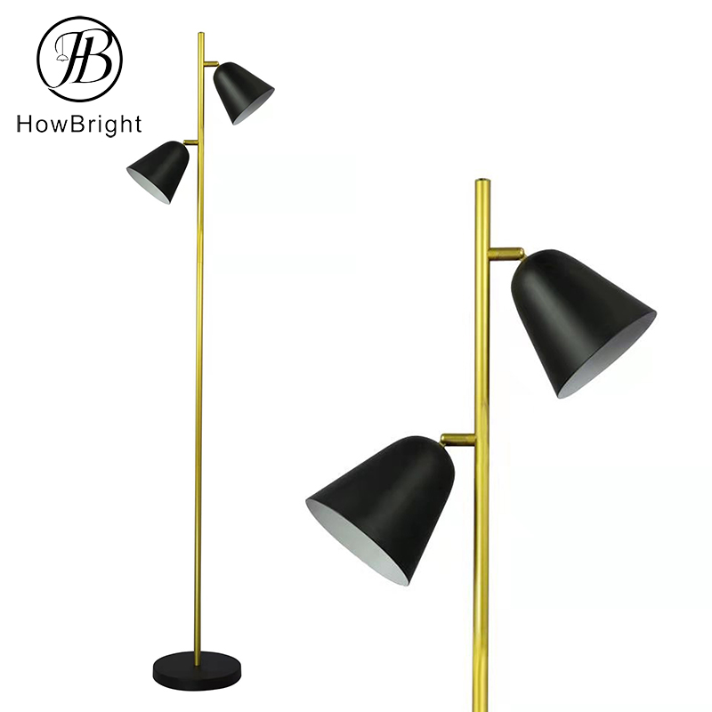 black and gold floor lamp