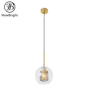 Drop Round Clear Glass Small Pendant Light
