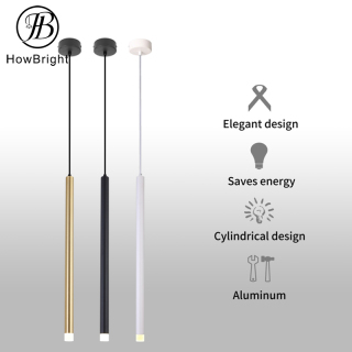 Extra Long Brushed Gold Pendant Lights For Bar