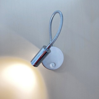 LED Decorative Chrome Goose Neck Wall Light