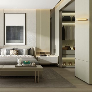 Simple Hotel Home Level Long Aluminum Wall Candle Holder Lighting