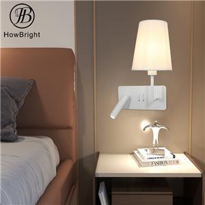 Bedside Double Sconce Wall Light With Switch Indoor