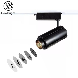 Black Adjustable Commercial Led Small Track Lighting