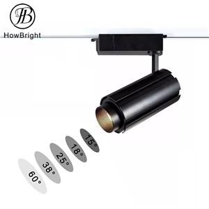 Black Adjustable Commercial Led Small Track Lighting