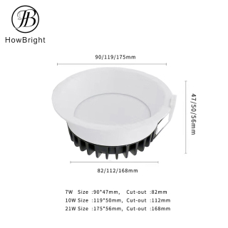 Smd Recessed Down Light 18W