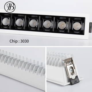 Lumières LED vers le bas blanc chaud directionnelles linéaires