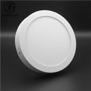 Plafoniera a pannello LED rotonda con montaggio su superficie