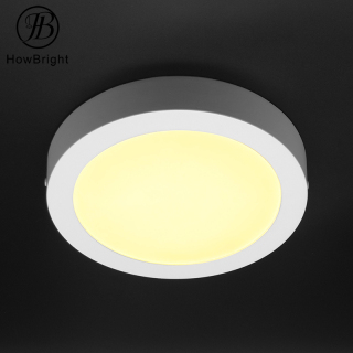 Plafoniera a pannello LED rotonda con montaggio su superficie