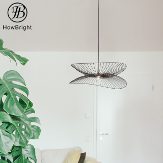 Large Black Feature Industrial Style Mesh Pendant Chandelier