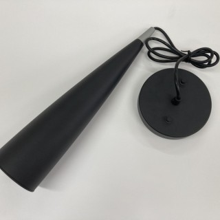 Black Cone Metal Single Geometric Pendant Light For Kitchen Island