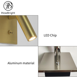 Recessed LED Wall Light with Switch