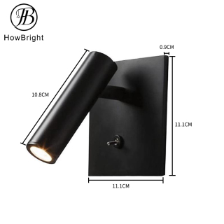 Recessed LED Wall Light with Switch