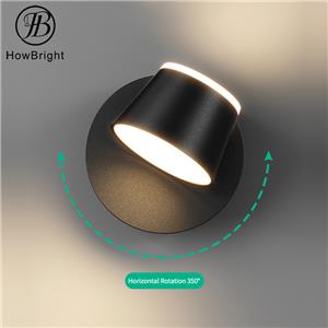 LED Aluminum Wall Lamps Black Finish Wall Sconce Indoor Up/Down Lights