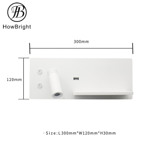 Modern Aluminum LED Reading Wall Lamp