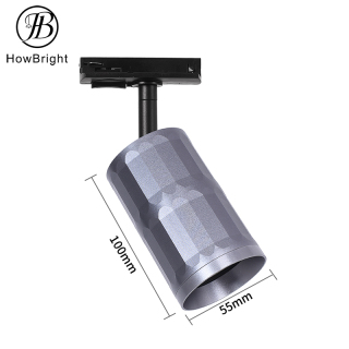 Spot en aluminium GU10 monté en surface Lampes GU10 Rail d'éclairage Plafonnier Suspension