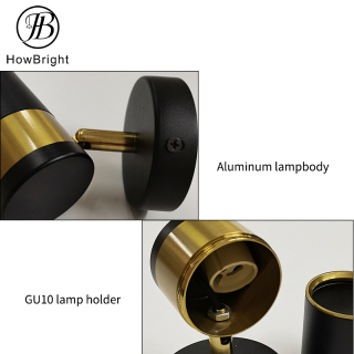 Hot Sale Gu10 White Gold Ceiling Spotlight GU10 Surface Mounted Down Light Modern Design GU10 Lighting