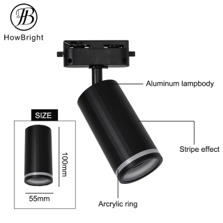 metal 2 heads GU10 bulb spot ceiling light indoor black white spot lamp