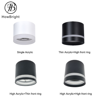 GX53 spot light house fixture ceiling fixing lamp black white gold track light