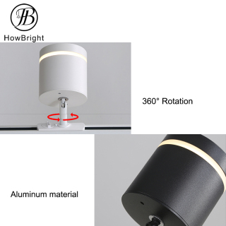 How Bright New Design Ceiling Track Adjustable Surface Mounted Led Light Black White Wall Modern GU10 track lighting house fixture lamp