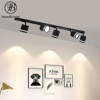 How Bright New Design Ceiling Track Adjustable Surface Mounted Led Light Black White Wall Modern GU10 track lighting house fixture lamp
