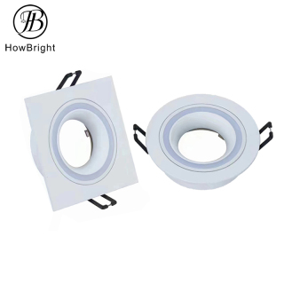 GU10/MR16 recessed down light fixture with acrylic deco ring