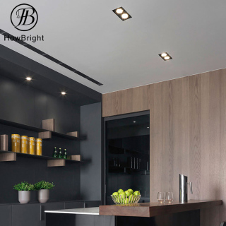 GU10/MR16 recessed down light fixture with acrylic deco ring