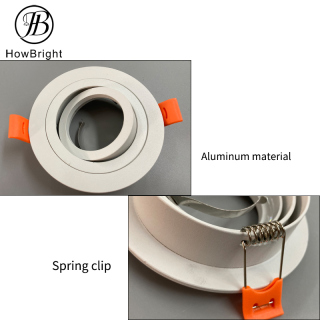 Adjustable ring GU10 recessed down lighting fixture IP20