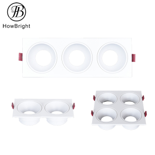 Frameless GU10 recessed down light with different color reflector
